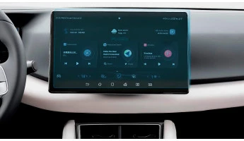 Protector de vidrio templado Pixsel en el monitor BYD YUAN UP - 13.7“ 2024 -