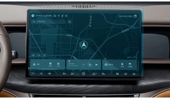 Protector de vidrio templado Pixsel en el monitor DENZA D9 - 16.3“ 2022 -