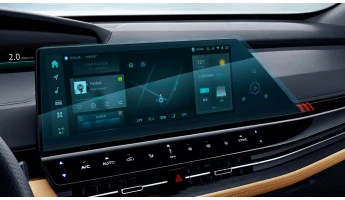 Protector de vidrio templado Pixsel en el monitor CHANGAN UNI-K - 18.4“ 2025 -