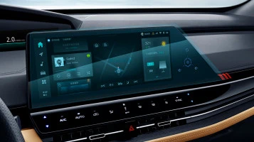 Protector de vidrio templado Pixsel en el monitor CHANGAN UNI-K - 18.4“ 2025 -