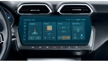 Protector de vidrio templado Pixsel en el monitor MG ZS - 14.2“ 2024 -