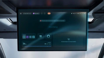 Protector de vidrio templado Pixsel para el monitor trasero ZEEKR 009 - 17.7“ 2024 -
