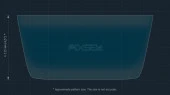 Protector de vidrio templado Pixsel en el monitor OPEL CROSSLAND - 10.5“ 2021 -