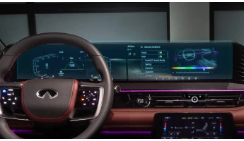 Protector de vidrio templado Pixsel en el panel de instrumentos INFINITI QX80 - 30.5“ 2024 -