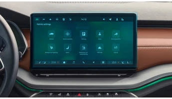 Protector de vidrio templado Pixsel en el monitor SKODA OCTAVIA - 14“ 2024 -