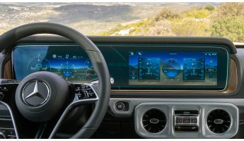 Protector de vidrio templado Pixsel en el panel de instrumentos MERCEDES BENZ G-CLASS - 28.5“ 2024 -