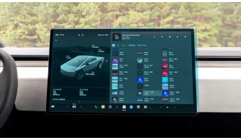 Protector de vidrio templado Pixsel en el monitor TESLA CYBERTRUCK - 19.3“ 2024 -
