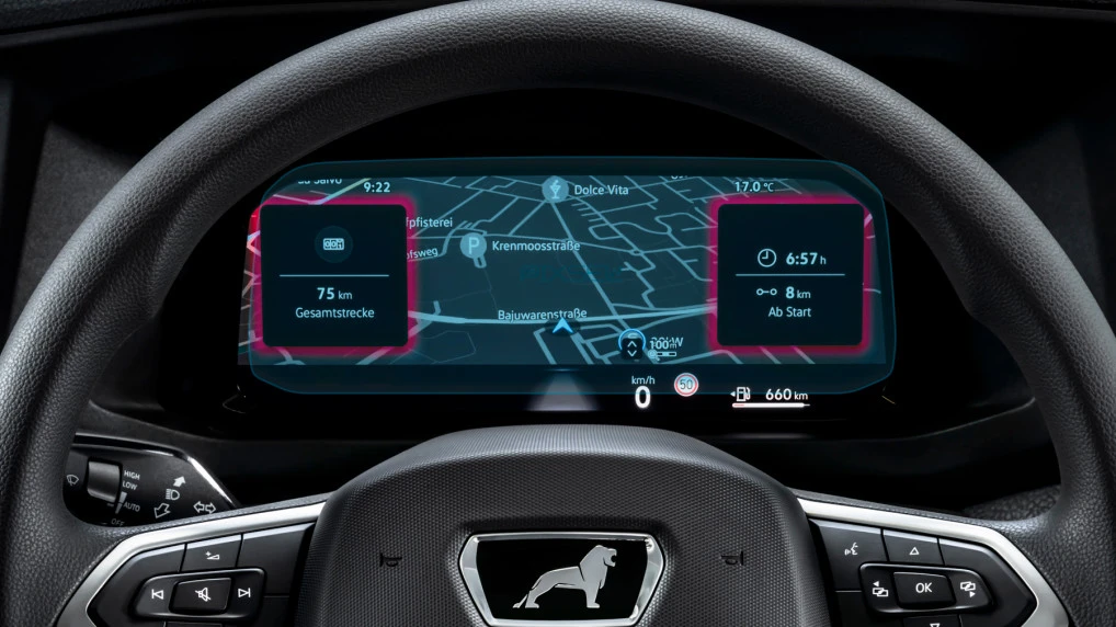 Protector de vidrio templado Pixsel en el panel de instrumentos MAN TGE - 10“ 2023 -