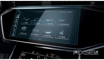Protector de vidrio templado Pixsel en el monitor AUDI A6 / S6 / RS6 - 11.1“ 2019 - 2025