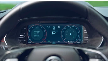 Protector de vidrio templado Pixsel en el panel de instrumentos SKODA OCTAVIA - 9.9“ 2024 -