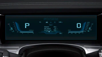 Protector de vidrio templado Pixsel en el panel de instrumentos KGM TORRES - 13.4“ 2023 -