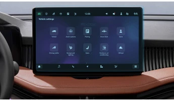 Protector de vidrio templado Pixsel en el monitor SKODA SUPERB - 13.8“ 2024 -