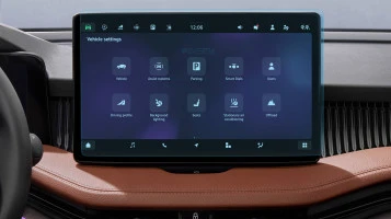 Protector de vidrio templado Pixsel en el monitor SKODA SUPERB - 13.8“ 2024 -