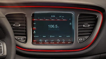 Protector de vidrio templado Pixsel en el monitor DODGE DART - 8.2“ 2013 - 2016