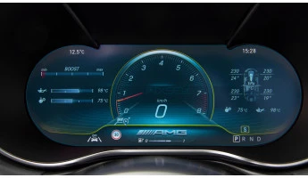 Protector de vidrio templado Pixsel en el panel de instrumentos MERCEDES BENZ AMG GT 2 DOORS - 12.1“ 2019 - 2022