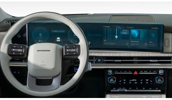 Protector de vidrio templado Pixsel en el panel de instrumentos HYUNDAI SANTA FE - 27.4“ 2024 -