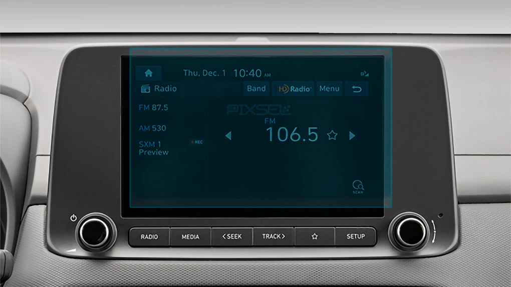 Protector de vidrio templado Pixsel en el monitor HYUNDAI KONA ELECTRIC - 8.9“ 2020 - 2022