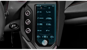 Protector de vidrio templado Pixsel en el monitor MCLAREN 750S - 9.4“ 2023 -