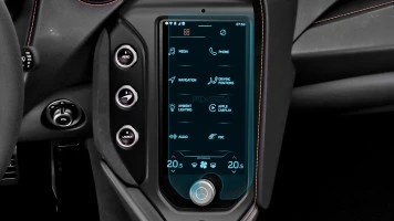 Protector de vidrio templado Pixsel en el monitor MCLAREN 750S - 9.4“ 2023 -