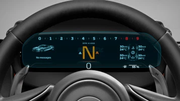 Protector de vidrio templado Pixsel en el panel de instrumentos MCLAREN 750S - 11.6“ 2023 -