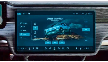 Protector de vidrio templado Pixsel en el monitor RIVIAN R1S - 16.7“ 2022 -