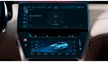 Protector de vidrio templado Pixsel en el monitor MASERATI GRECALE - 16.5“ 2023 -