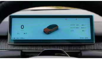 Protector de vidrio templado Pixsel en el panel de instrumentos NIO EC6 - 10.9“ 2023 -