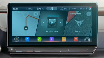 Protector de vidrio templado Pixsel en el monitor CUPRA LEON - 13.3“ 2020 - 2024