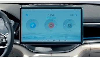 Protector de vidrio templado Pixsel en el monitor BYD SONG PLUS - 16.2“ 2022 -