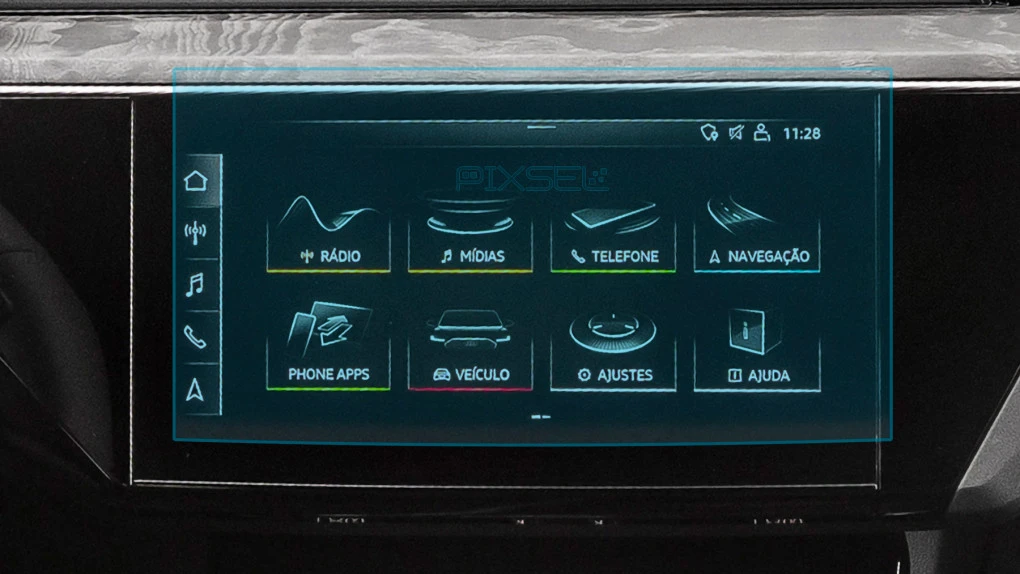 Protector de vidrio templado Pixsel en el monitor AUDI Q8 E-Tron - 11.3“ 2022 - 2025
