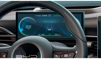 Protector de vidrio templado Pixsel en el panel de instrumentos BYD SEAL - 11“ 2022 -