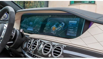 Protector de vidrio templado Pixsel en el panel de instrumentos MERCEDES BENZ S-CLASS - 28.5“ 2020 -