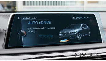 Protector de vidrio templado Pixsel en el monitor BMW 7 - 13.1“ 2015 - 2018 (G11, G12)