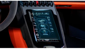 Protector de vidrio templado Pixsel en el monitor LAMBORGHINI HURACAN - 8.2“ 2022 -