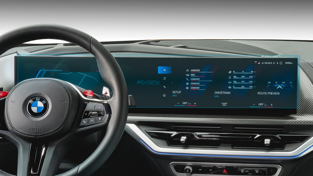 Защитное стекло Pixsel на приборную панель BMW XM - 30.1“ 2023 - (G09)