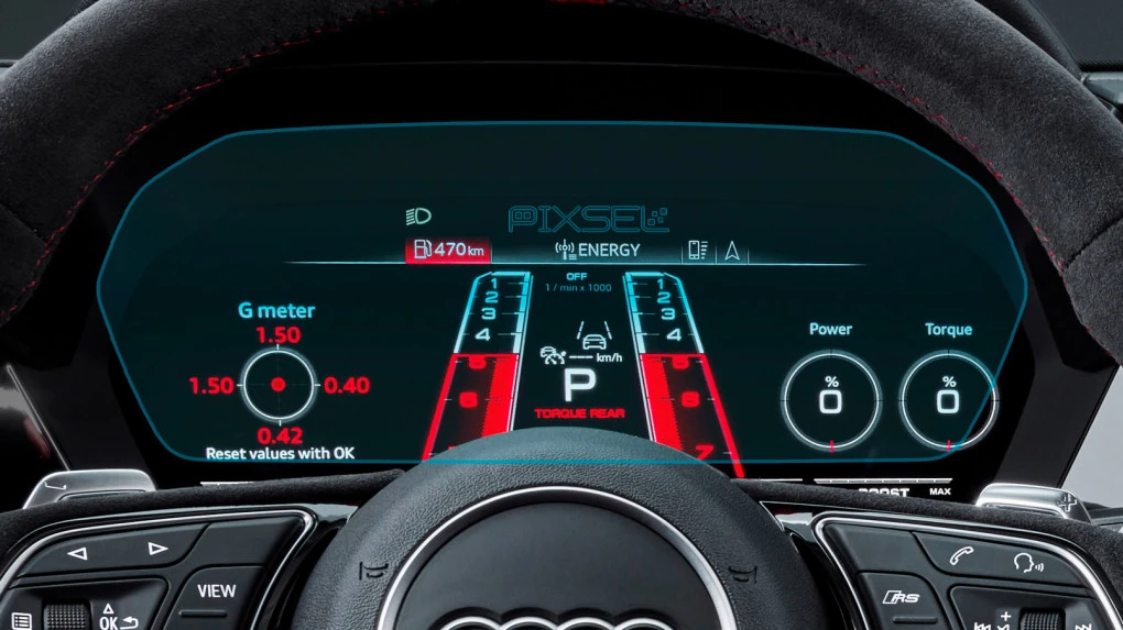 Protector de vidrio templado Pixsel en el panel de instrumentos AUDI A3 / S3 / RS3 - 11.9“ 2020 -
