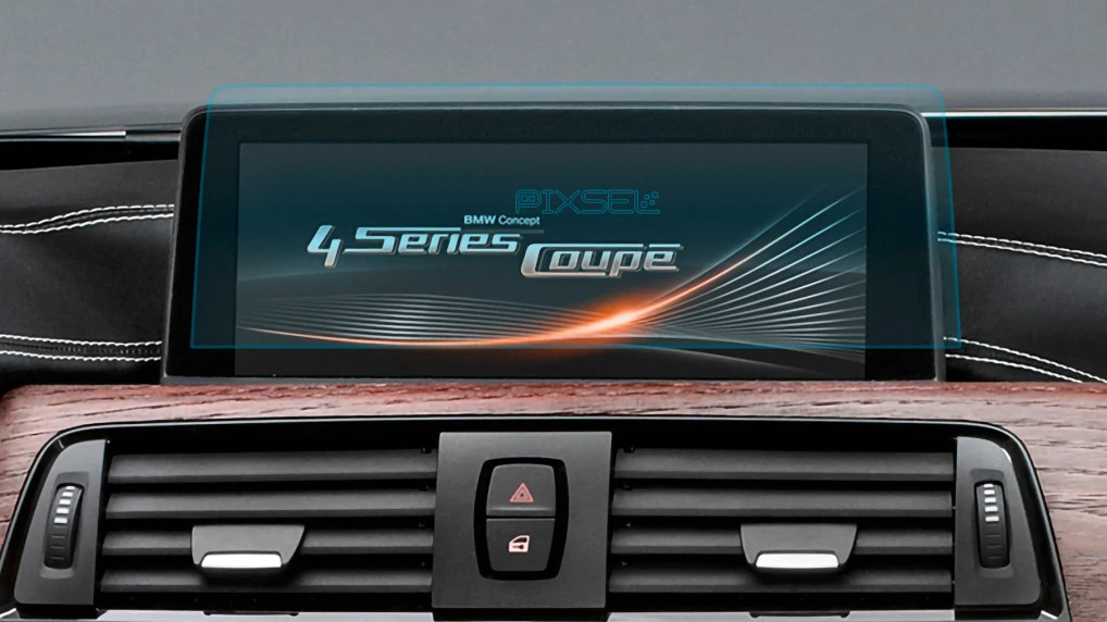 Protector de vidrio templado Pixsel en el monitor BMW 4 / M4 - 10.6“ 2013 - 2020 (F32, F33, F36, F82, F83)
