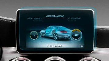 Protector de vidrio templado Pixsel en el monitor MERCEDES BENZ C-CLASS - 11“ 2015 - 2017