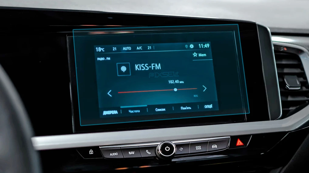 Protector de vidrio templado Pixsel en el monitor OPEL GRANDLAND - 9.7“ 2022 - 2023