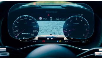 Protector de vidrio templado Pixsel en el panel de instrumentos MERCEDES BENZ SL-CLASS - 13.5“ 2022 -