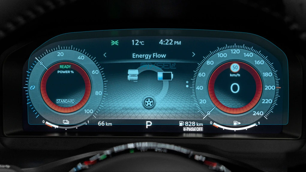 Protector de vidrio templado Pixsel en el panel de instrumentos NISSAN QASHQAI - 12.1“ 2024 -