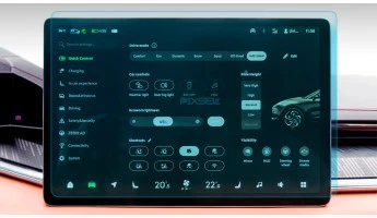 Protector de vidrio templado Pixsel en el monitor ZEEKR 001 - 16.6“ 2022 - 2024