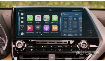 Protector de vidrio templado Pixsel en el monitor TOYOTA HIGHLANDER - 17“ 2020 - 2022