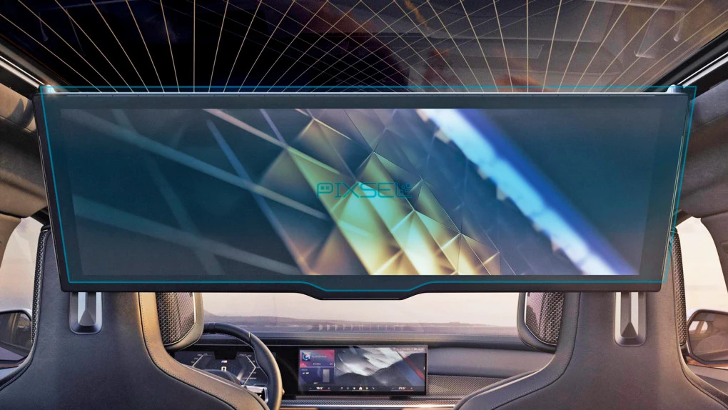 Protector de vidrio templado Pixsel para el monitor trasero BMW I7 - 33.9“ 2022 - (G70)