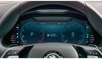Protector de vidrio templado Pixsel en el panel de instrumentos SKODA SCALA - 9.9“ 2024 -