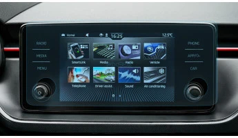Protector de vidrio templado Pixsel en el monitor SKODA SCALA - 12.5“ 2019 - 2023