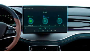 Protector de vidrio templado Pixsel en el monitor BYD TANG EV - 16.2“ 2022 -