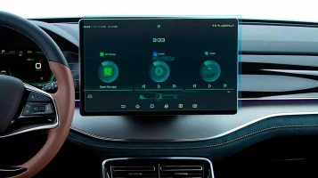 Protector de vidrio templado Pixsel en el monitor BYD TANG EV - 16.2“ 2022 -