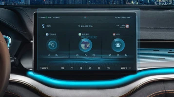 Protector de vidrio templado Pixsel en el monitor BYD SONG PLUS - 13.7“ 2022 -