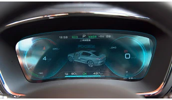 Protector de vidrio templado Pixsel en el panel de instrumentos BYD SONG PLUS - 12“ 2022 -